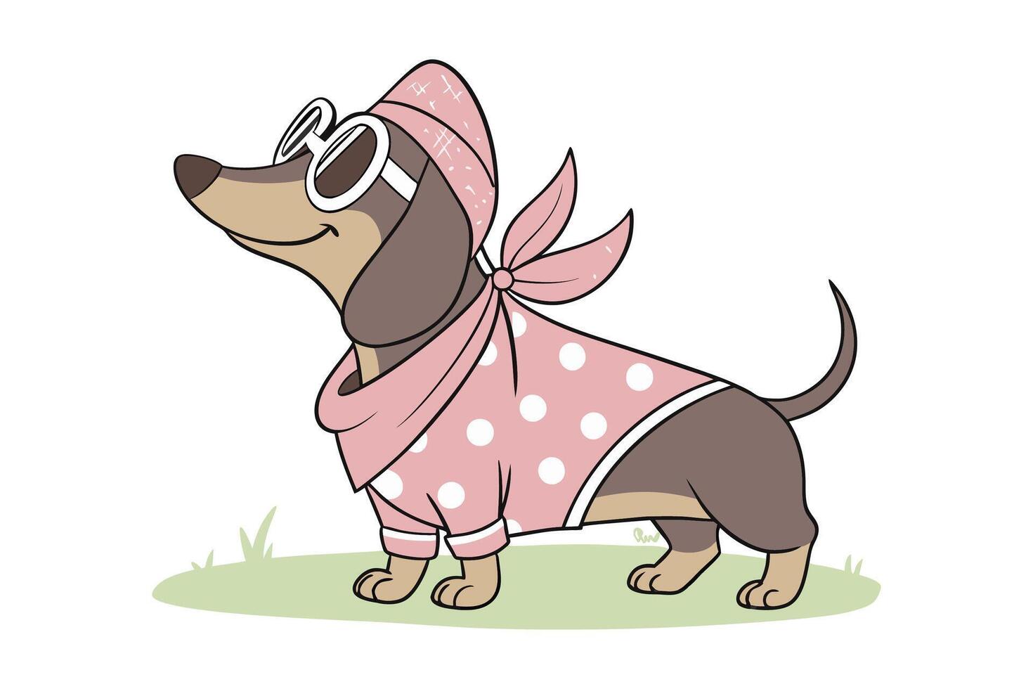 Paws and Polka Dots vector