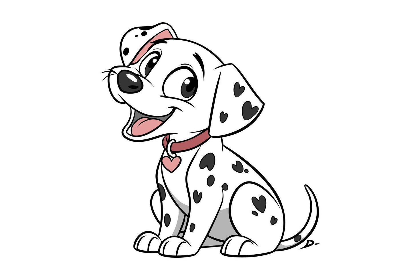 Dalmatian Delight dog vector