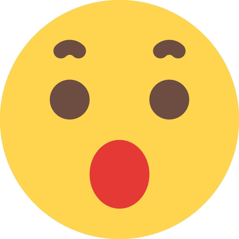 A yellow emoticion with a red nose vector