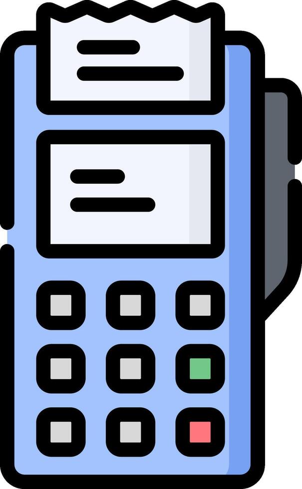 A cash register icon on a white background vector