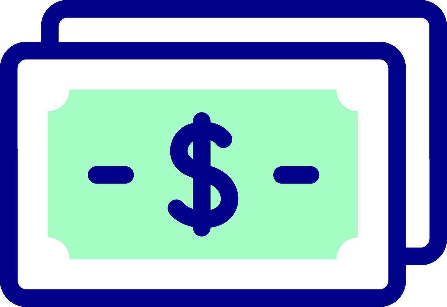 A dollar sign on a laptop screen vector