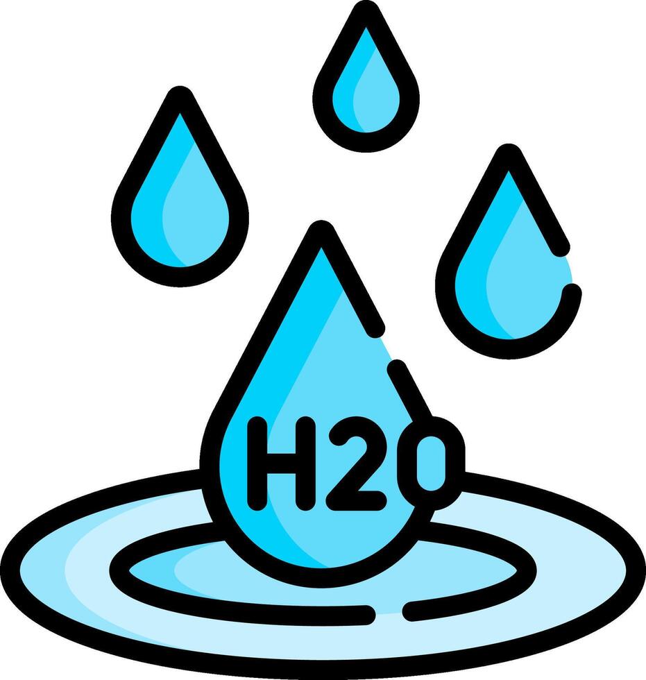Water h20 logo vector