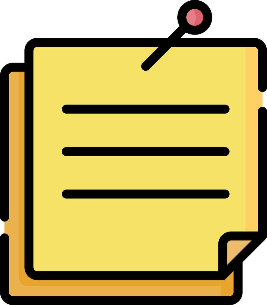 Clipboard icon with a pin and paper vector