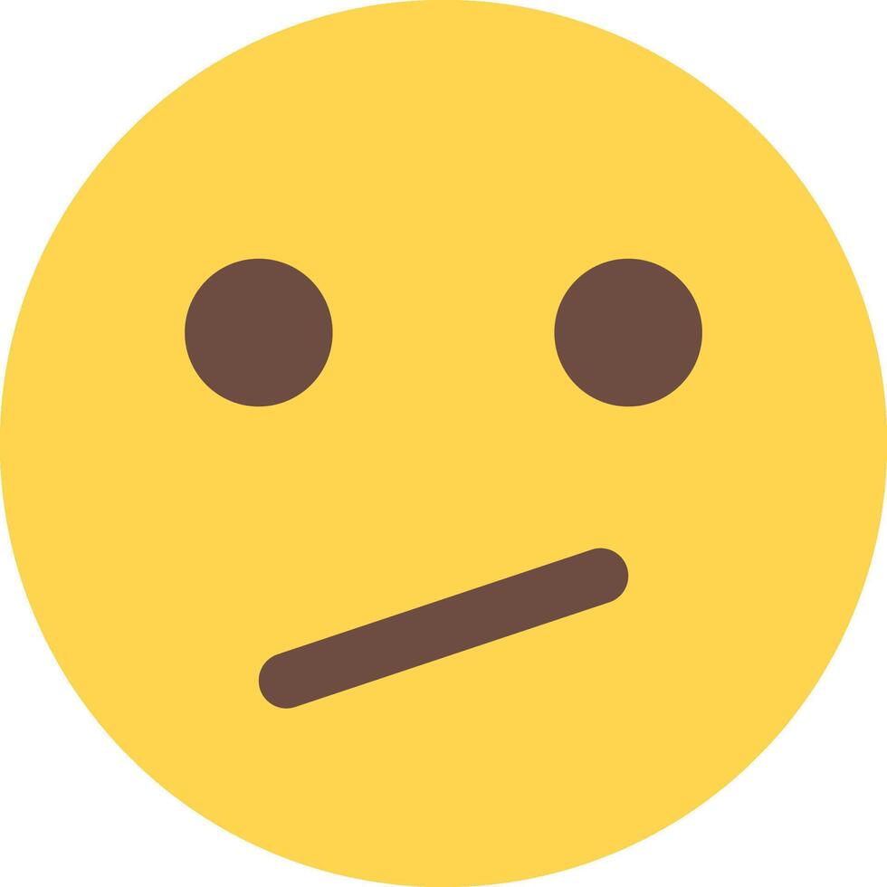 A yellow smiley face with a frowning face vector