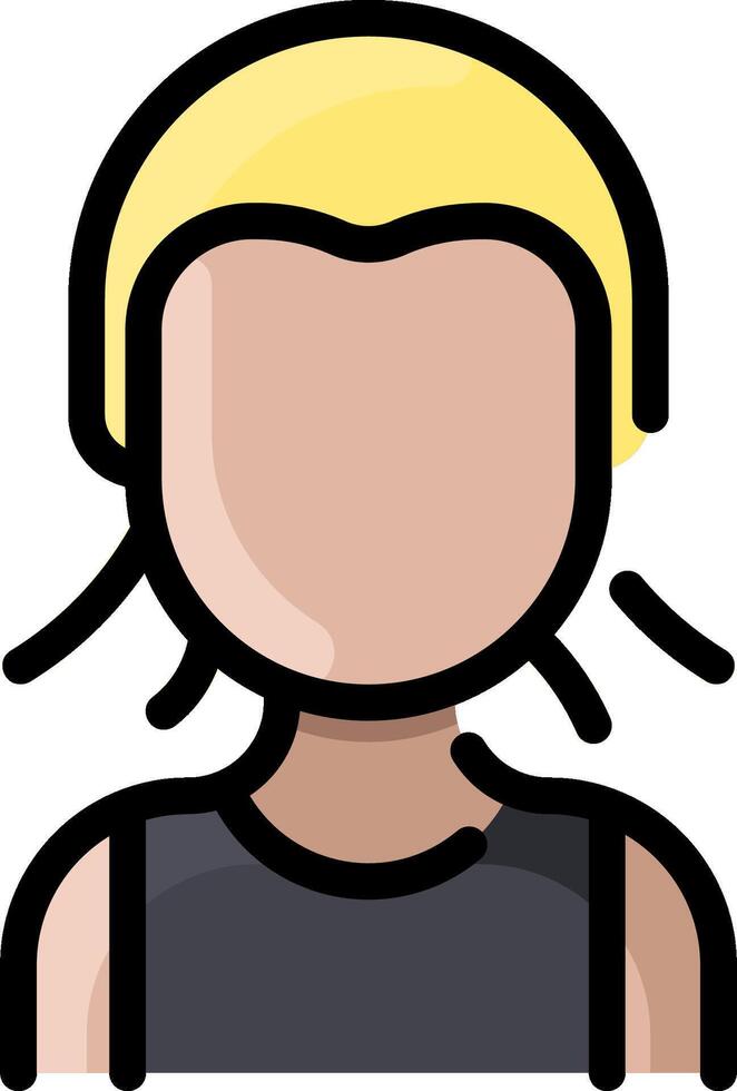 A cartoon man with a yellow hair cap vector