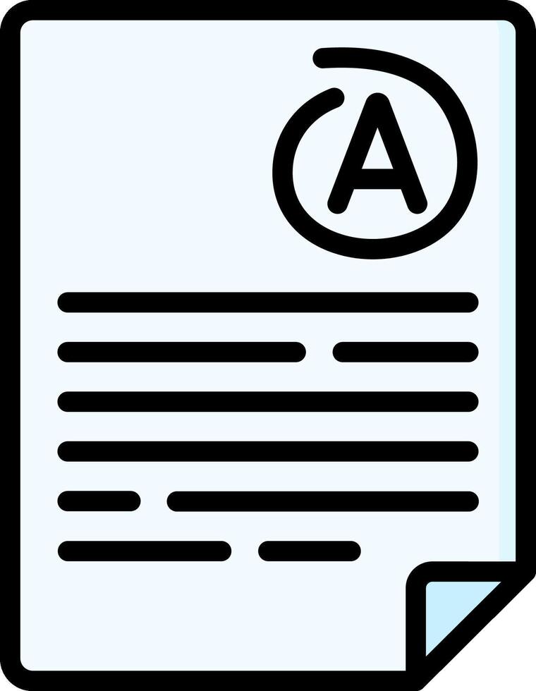 A letter icon with a pen and paper vector