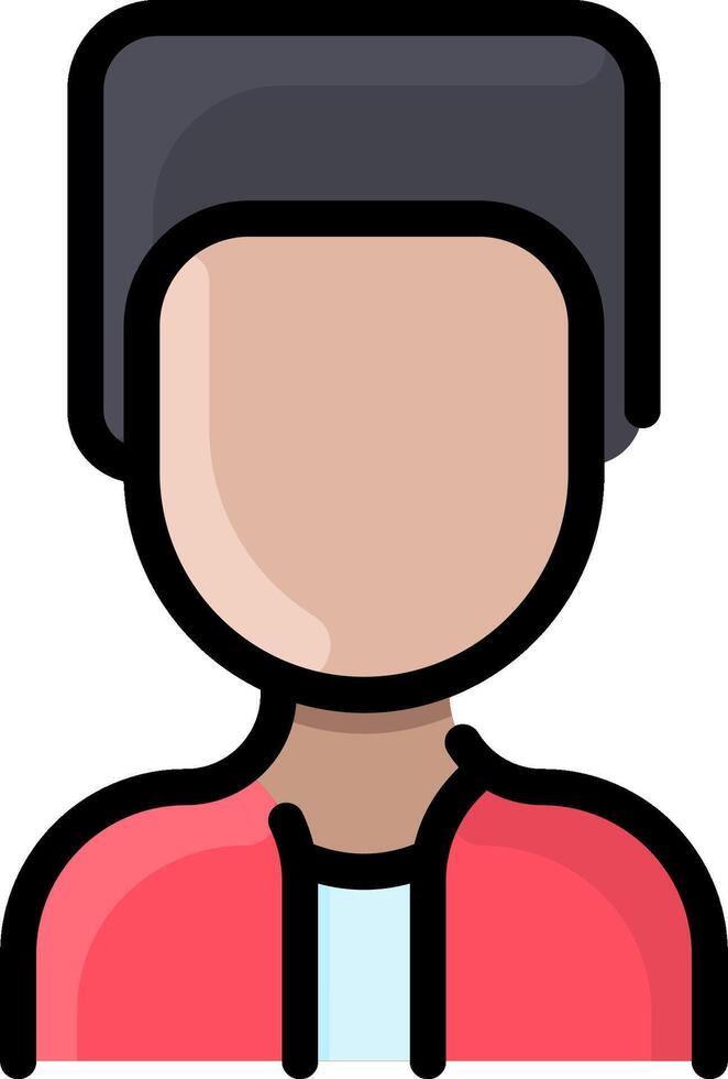 A man with a black hat on his head vector