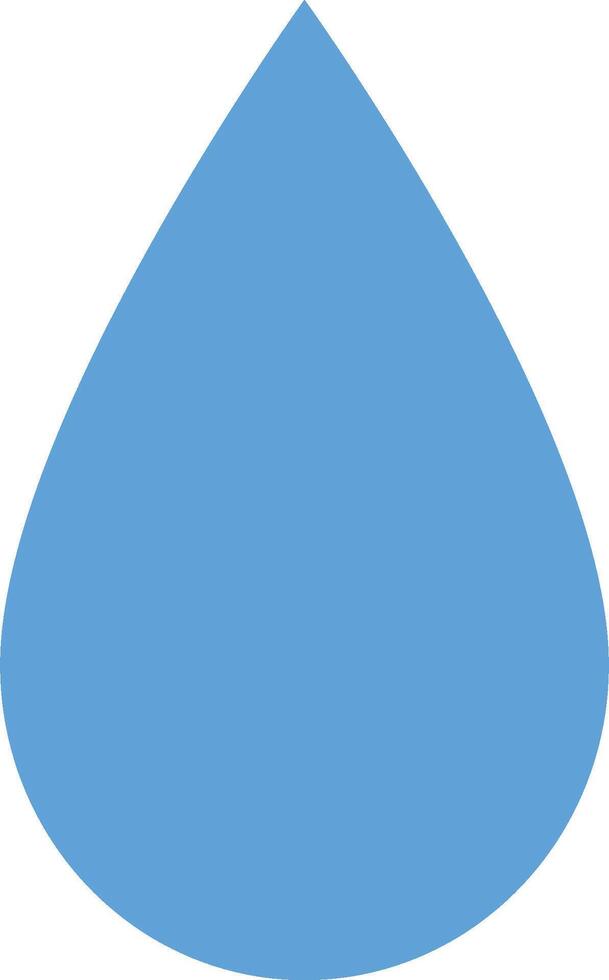 A blue drop icon on a white background vector