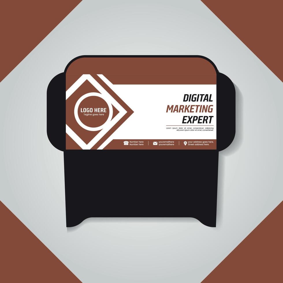Professional and clean with Elegant Minimal Envelope Templates vector