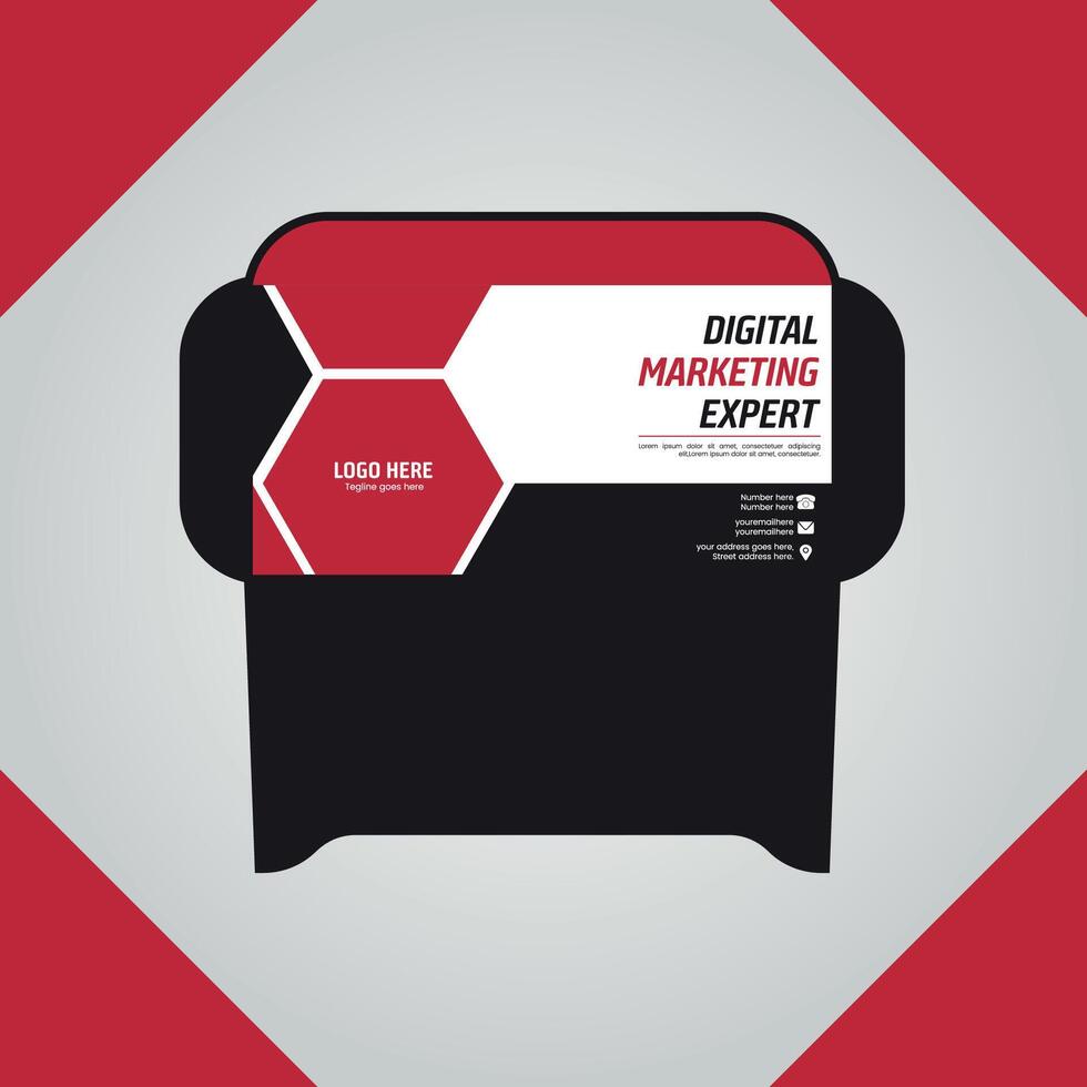 Printable and High Quality Professional Envelopes vector