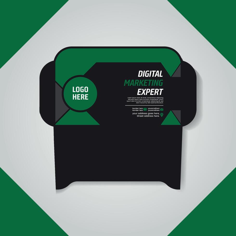 Modern and Creative Envelope Layouts for Branding vector