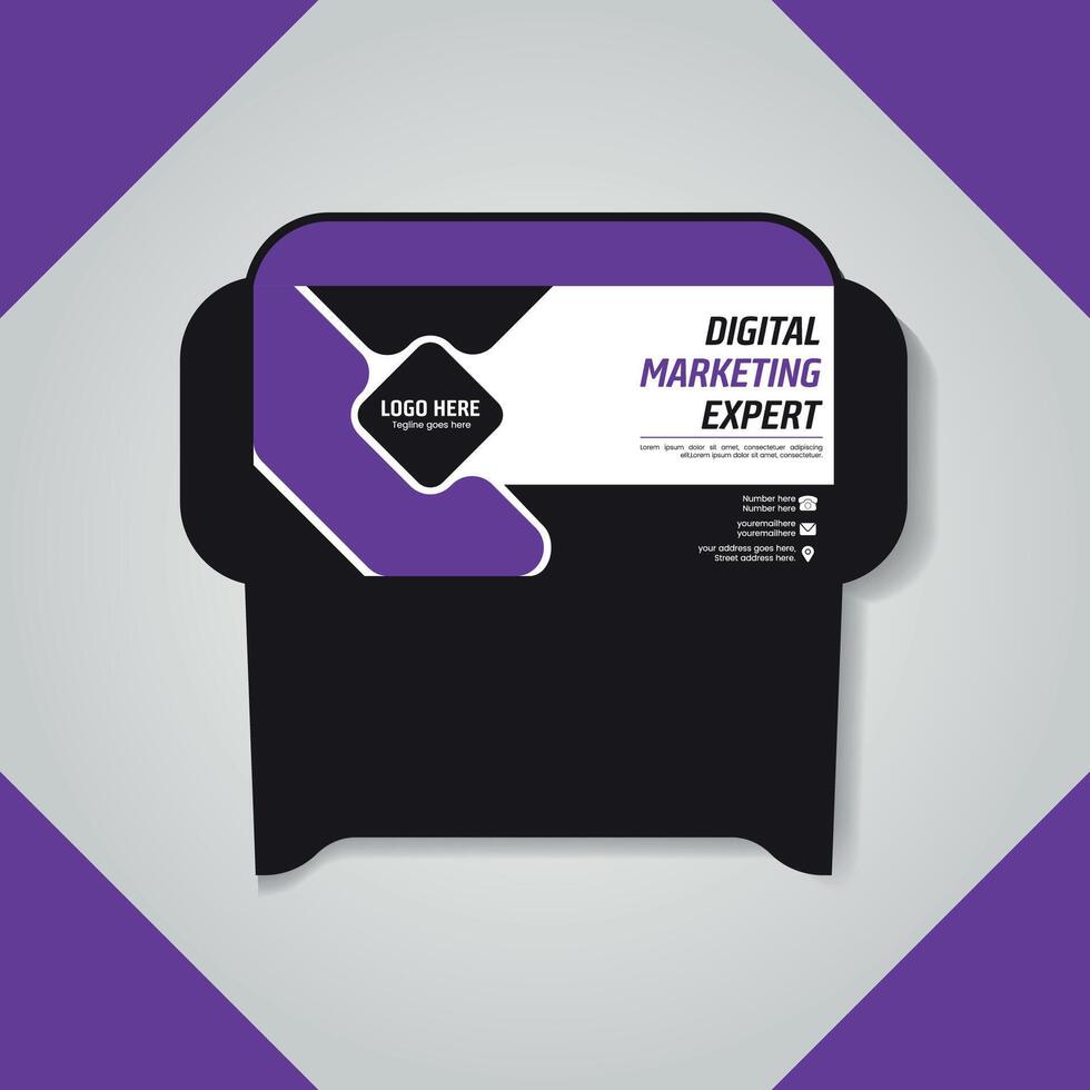 Professional Business Envelope Design Concept vector