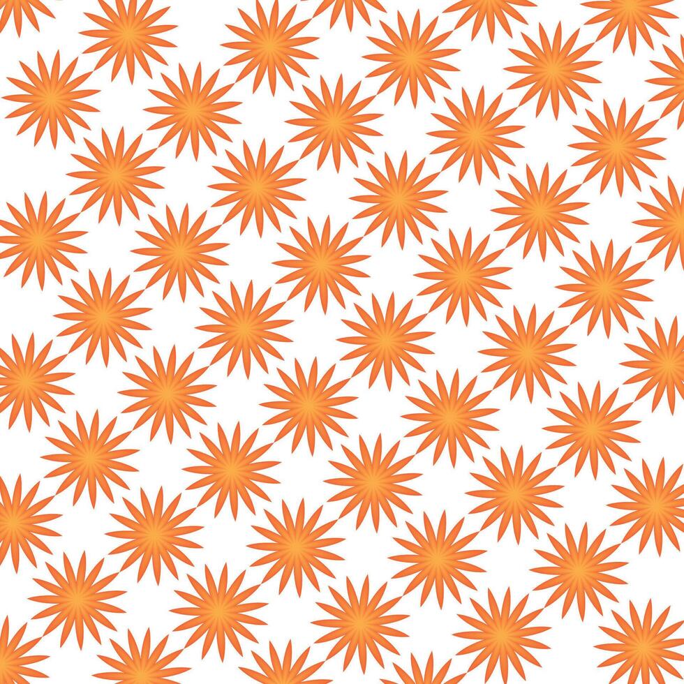 Sunflowers on a yellow Shape pattern Background Design vector