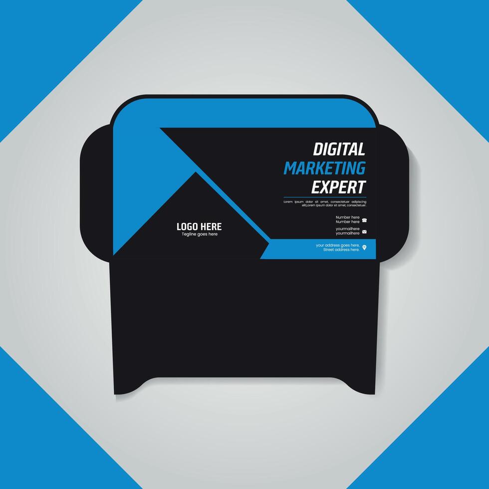 Printable and Versatile Envelope Templates for Branding vector
