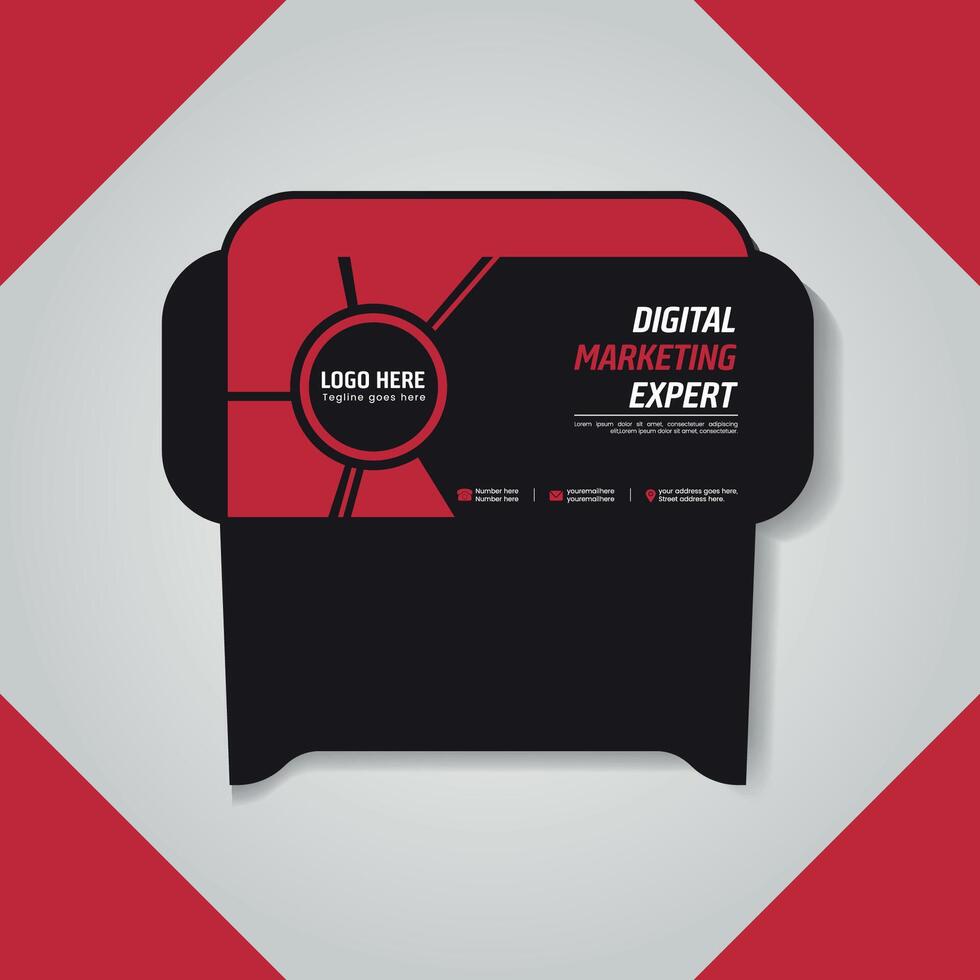 Sleek and Minimal Corporate Envelope Design vector