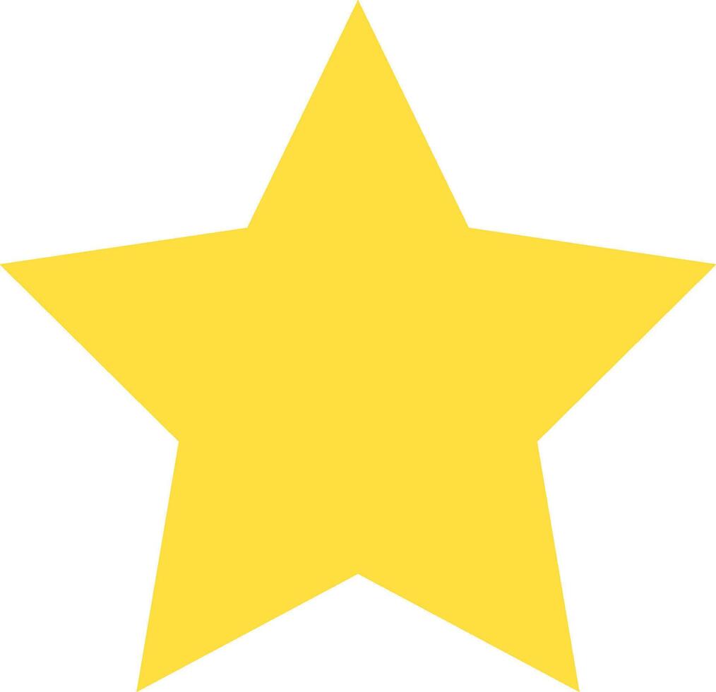 A yellow star on a white background vector