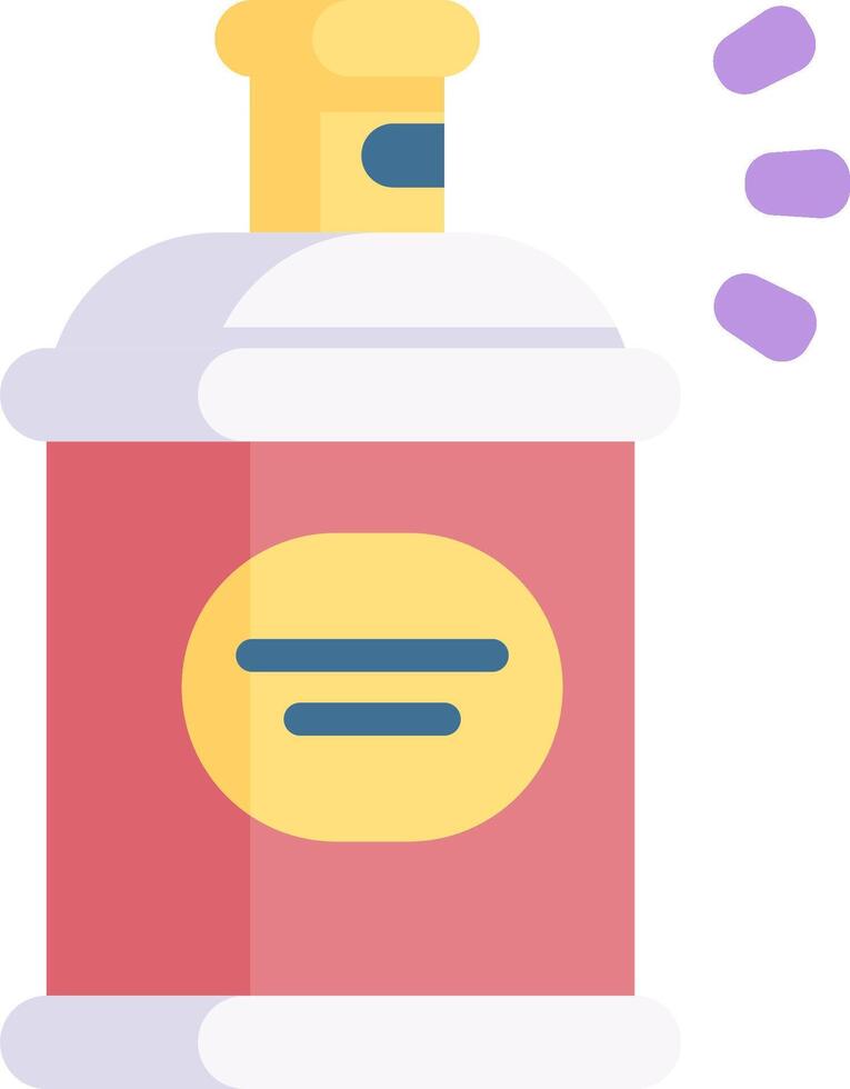 A bottle of perfume with a purple cap vector