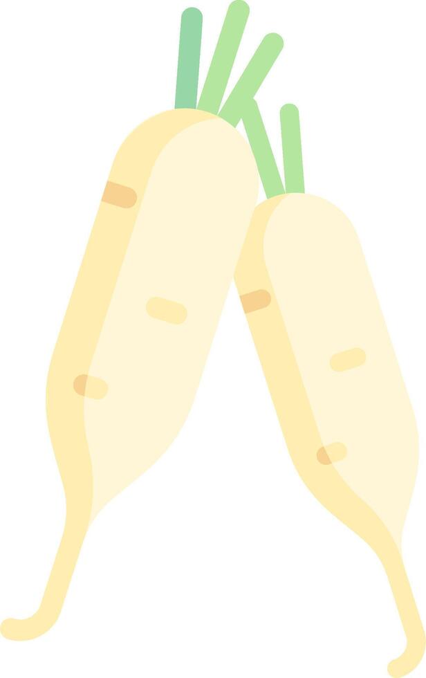 Two carrots on a white background vector