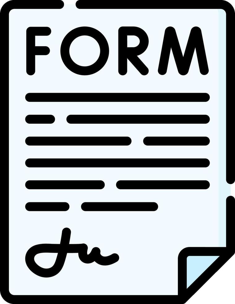 Form letter illustration vector