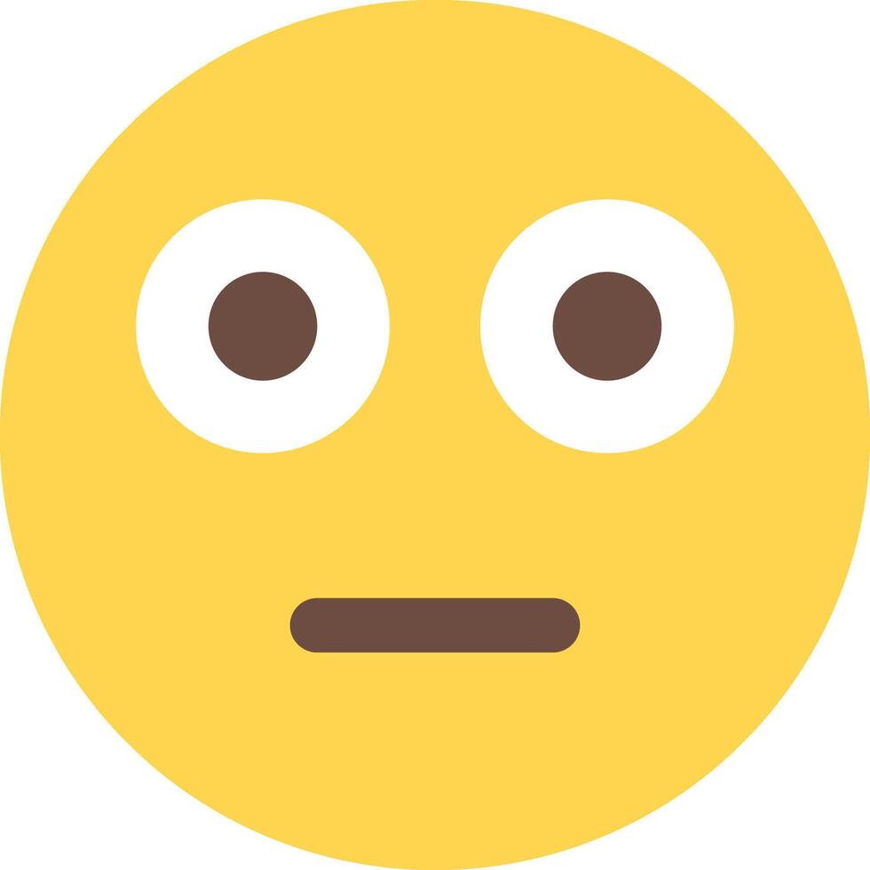 A yellow emoticion with a sad face vector