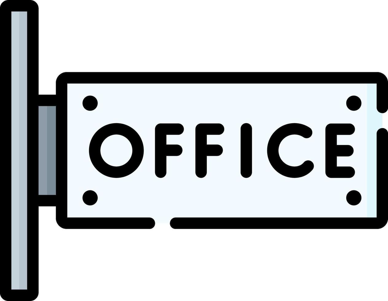 Office door icon illustration vector