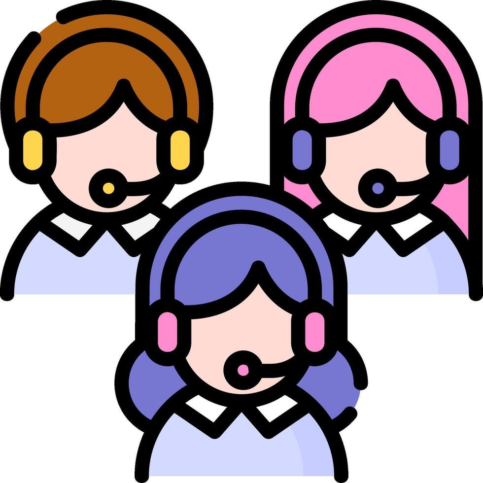 Call center icon vector