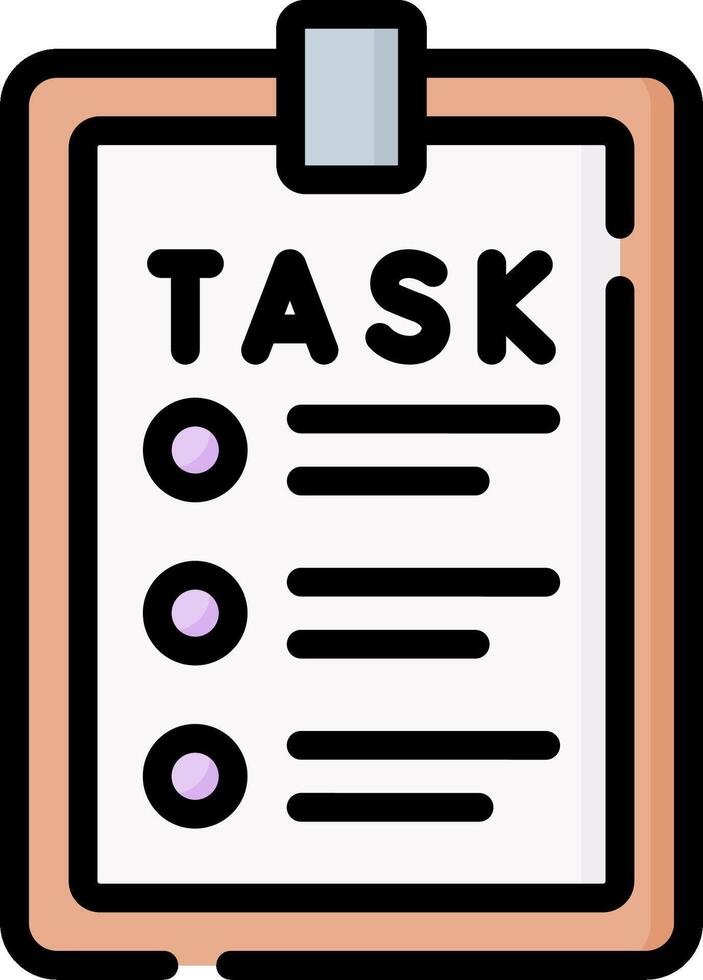 Task list clipart vector