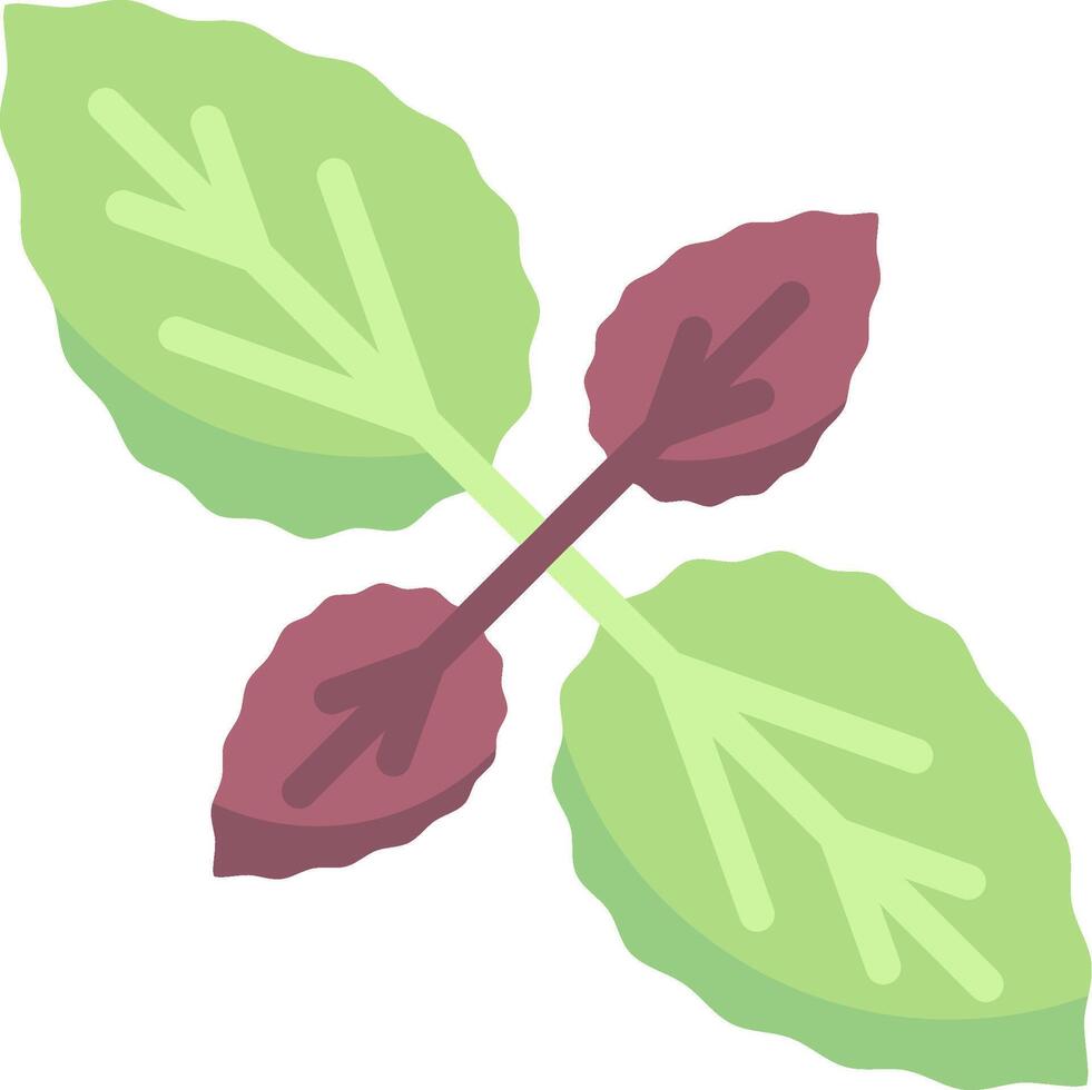 A green leaf with two leaves on it vector