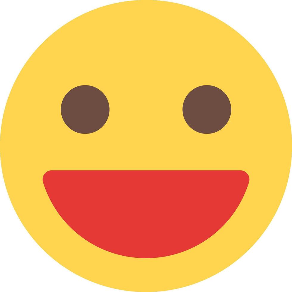 A smiley face with a red nose and a red mouth vector
