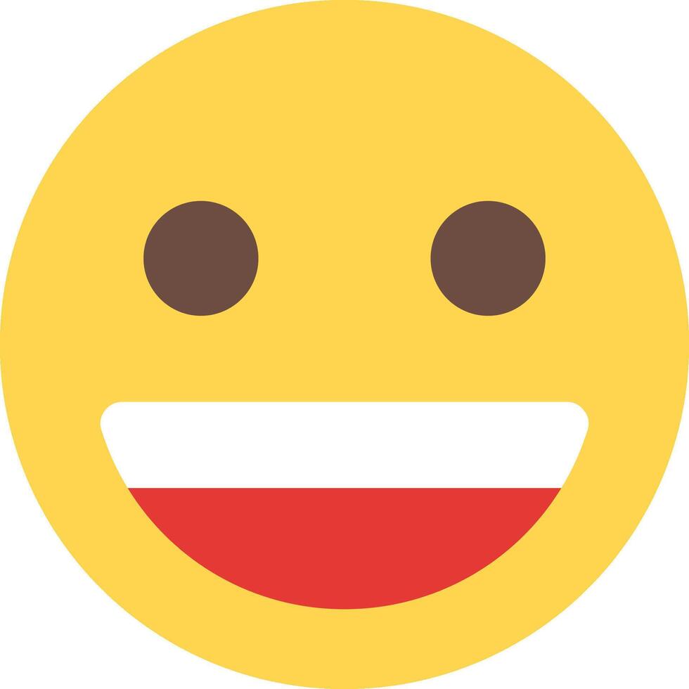 A smiley face with a red tongue vector