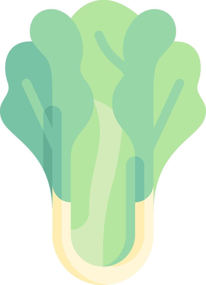 A green vegetable with leaves on it vector