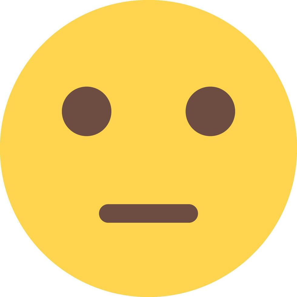 A yellow emoticion with a sad face vector