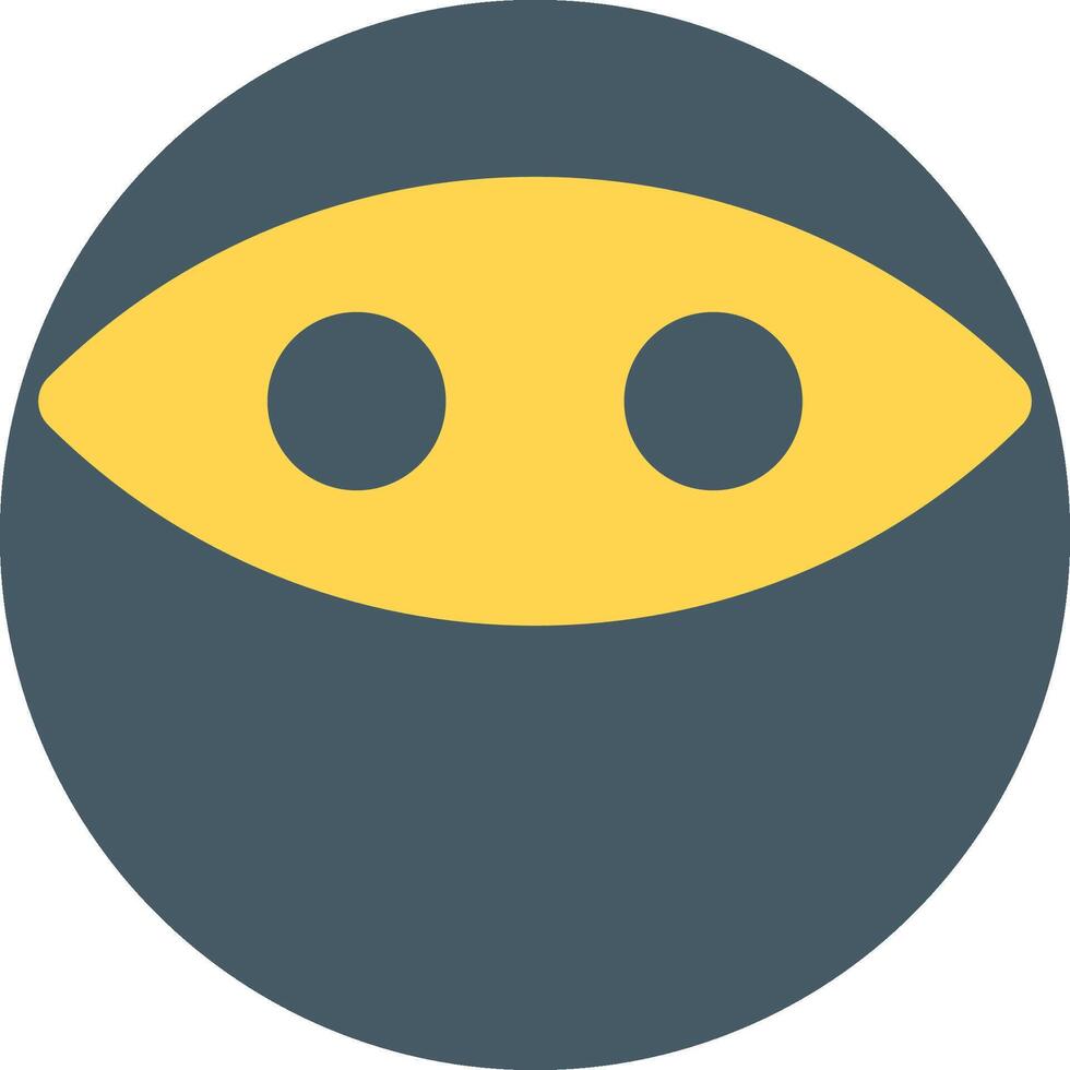 A yellow and black eye icon vector