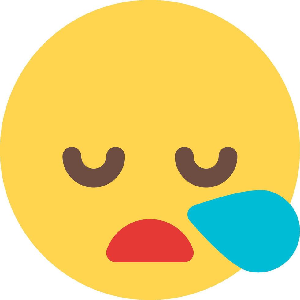Sad emoji face vector