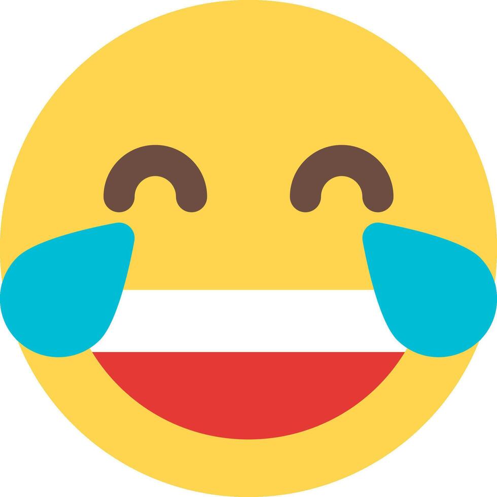 Emoji crying face vector