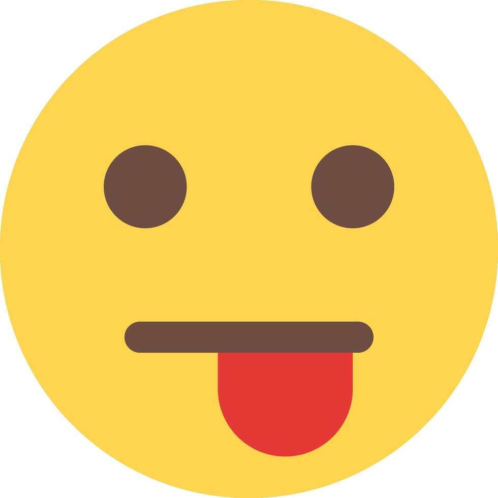 A yellow emoticion with a tongue sticking out vector