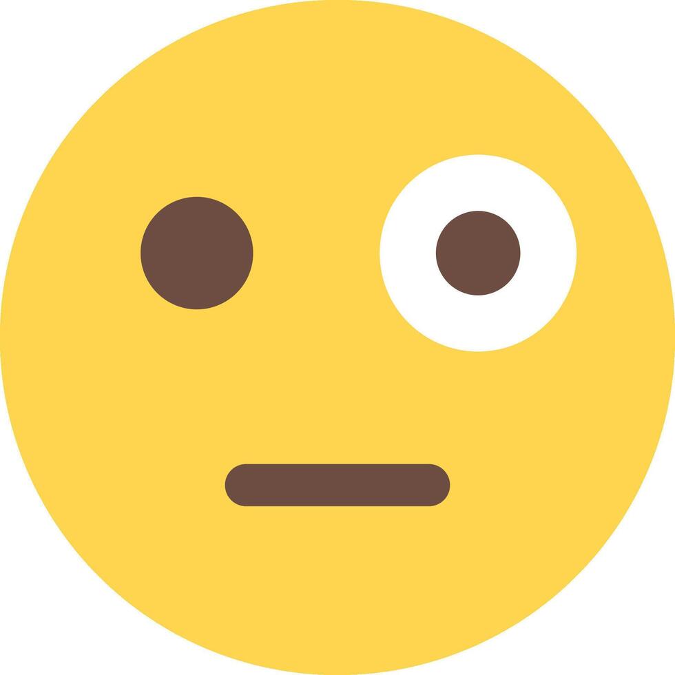 A yellow emoticion with a sad face vector