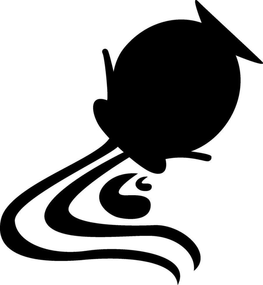 A black and white silhouette of a pot with a lid vector