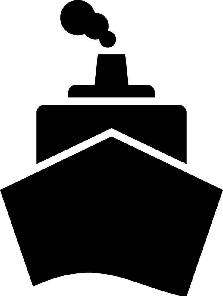 A ship with smoke coming out of the top vector