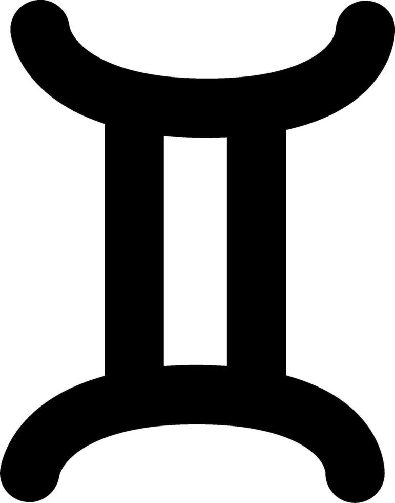 Gemini zodiac sign clipart vector