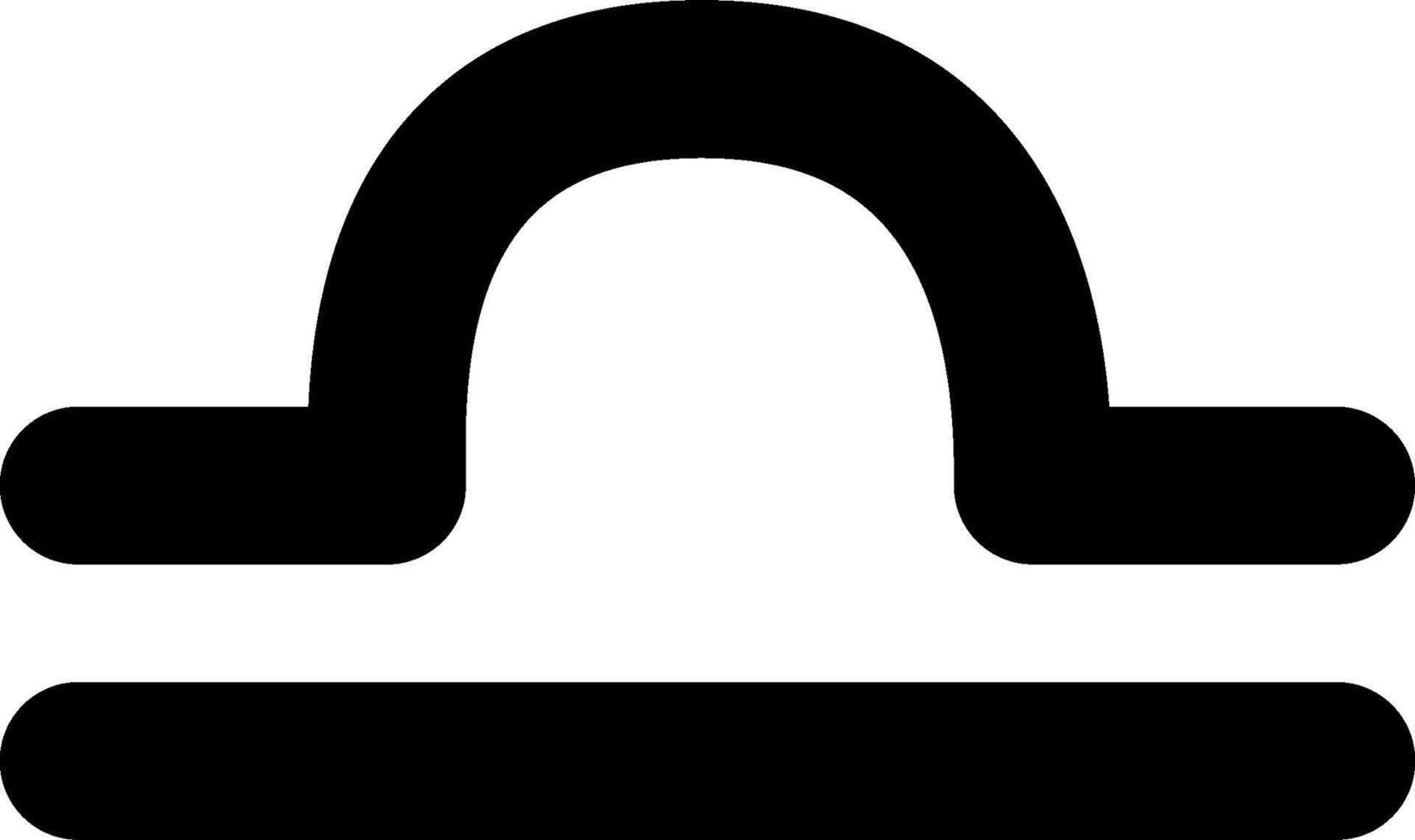 A black and white icon of a sign vector