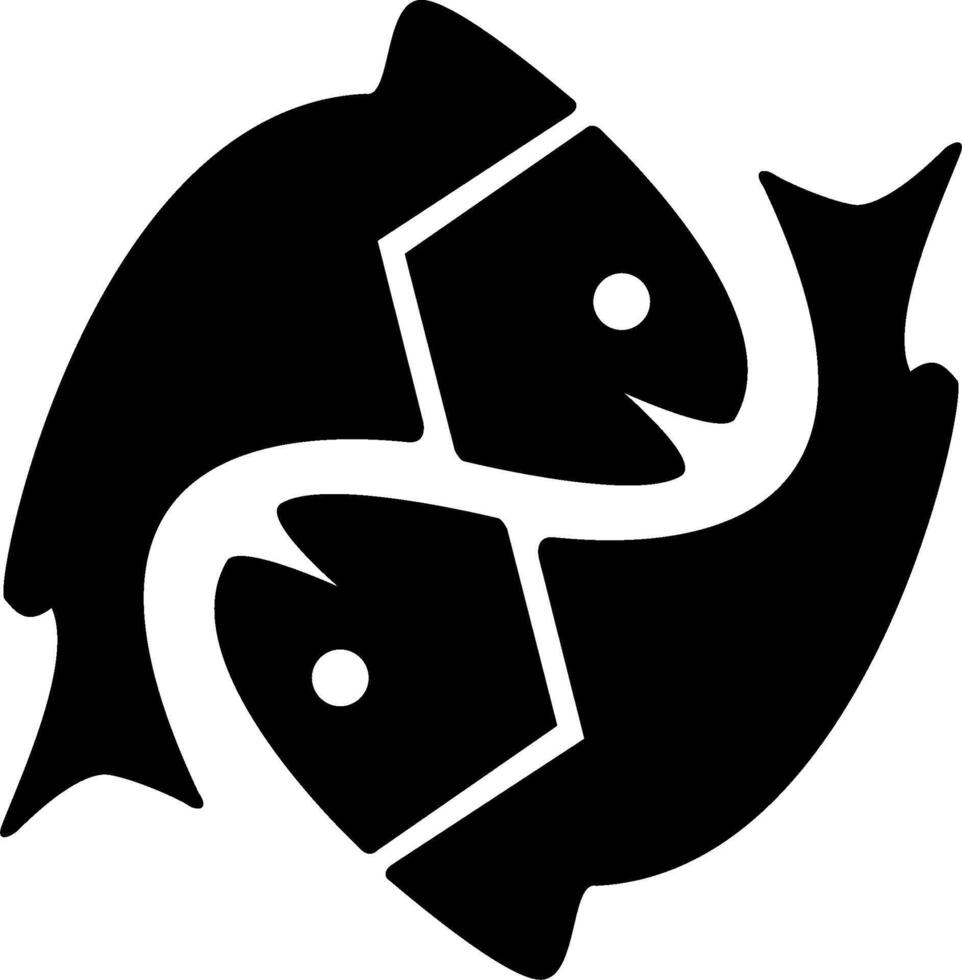 Fish symbol illustration design vector