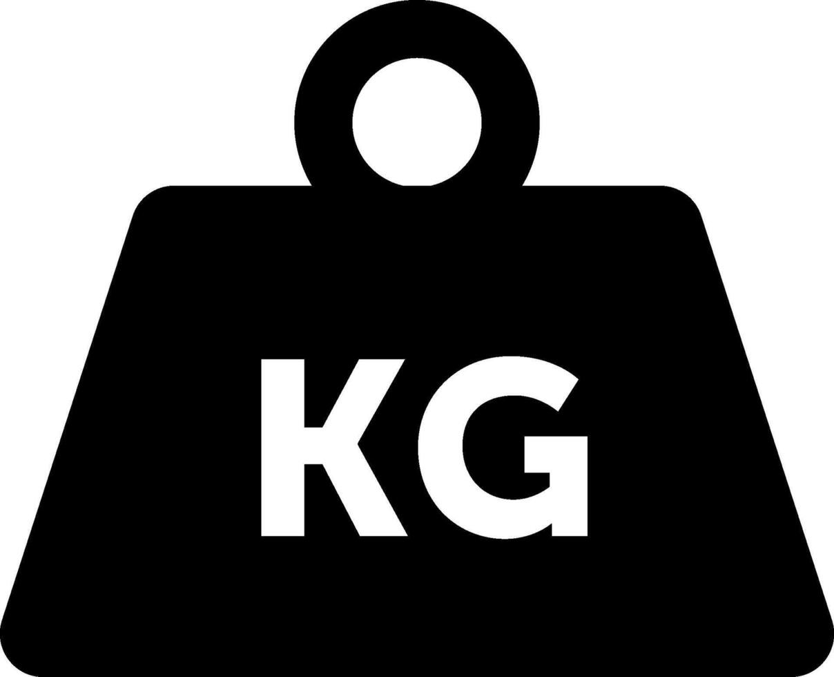 Kg icon illustration vector