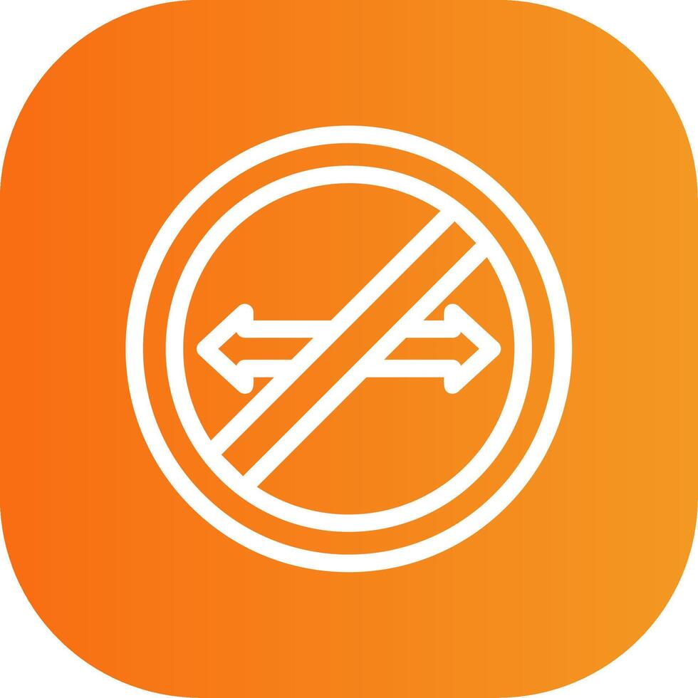 No Turn Colorful Icon vector