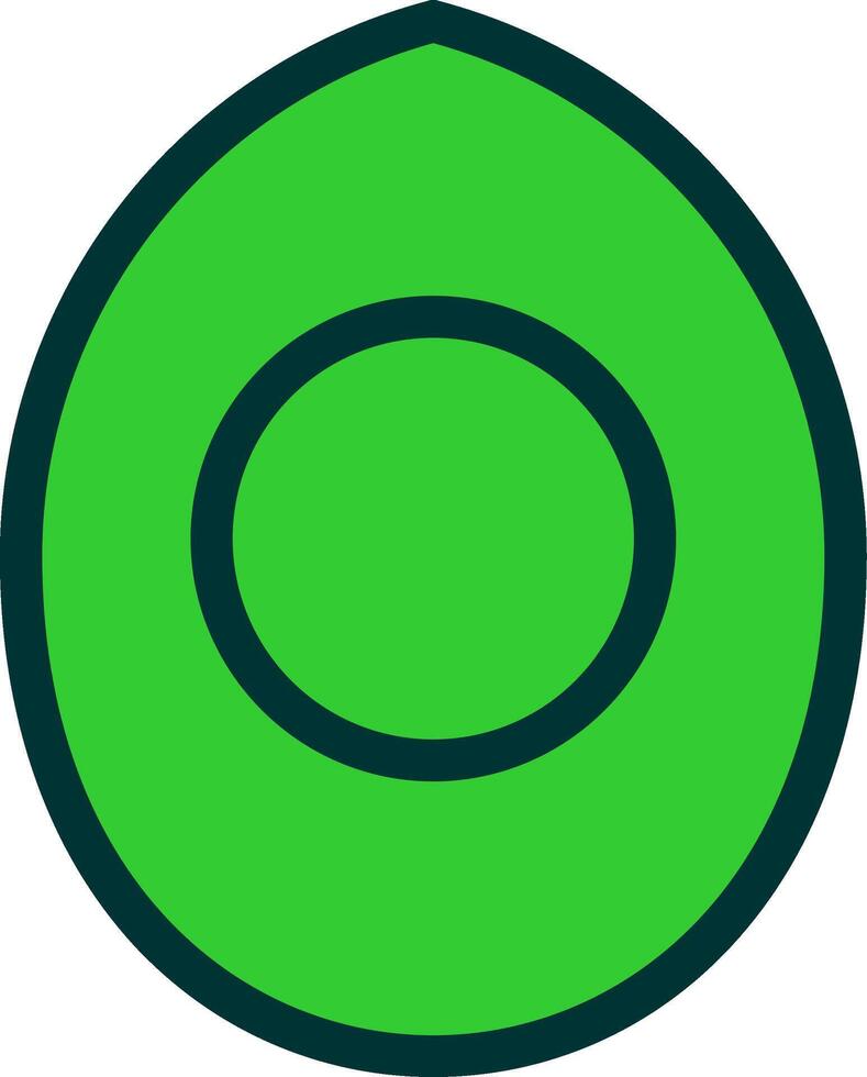 Boild Egg Colorful Icon vector