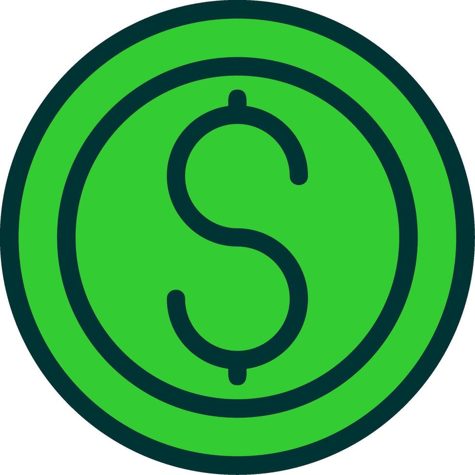 Coin Colorful Icon vector