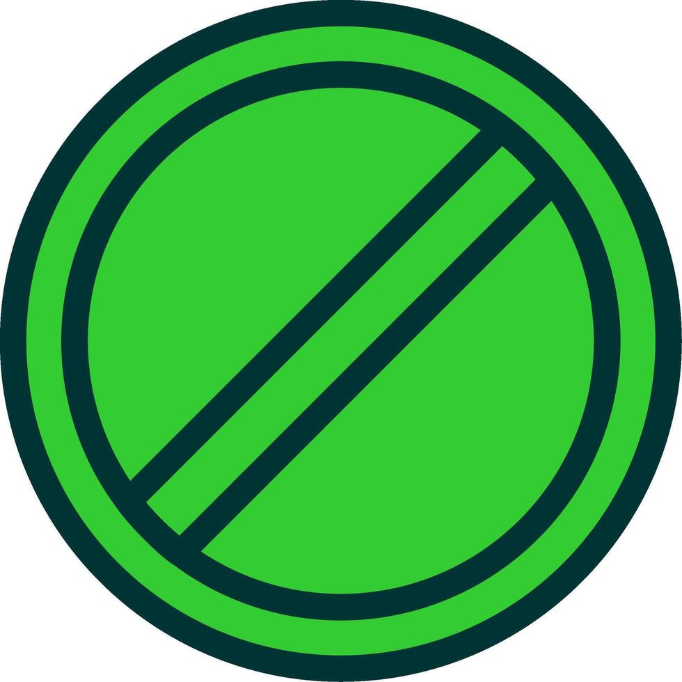Forbidden Colorful Icon vector