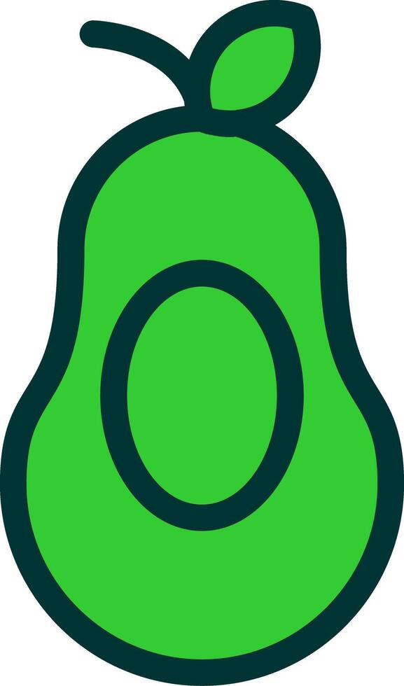 Avocado Colorful Icon vector