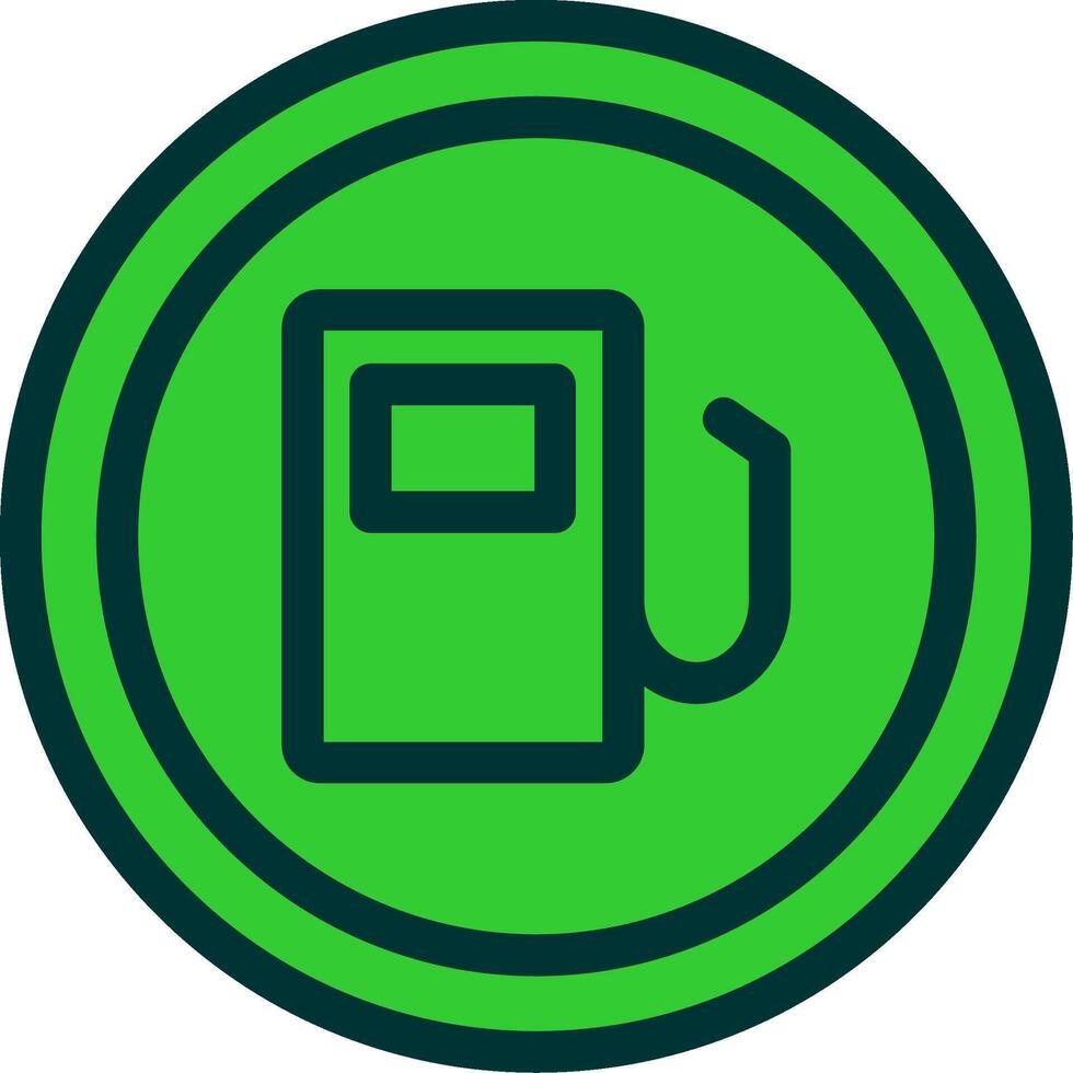 Gas Station Colorful Icon vector