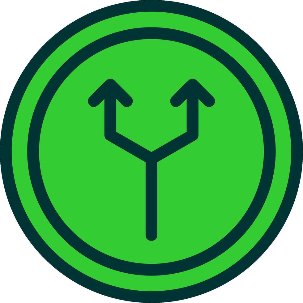 Junction Colorful Icon vector